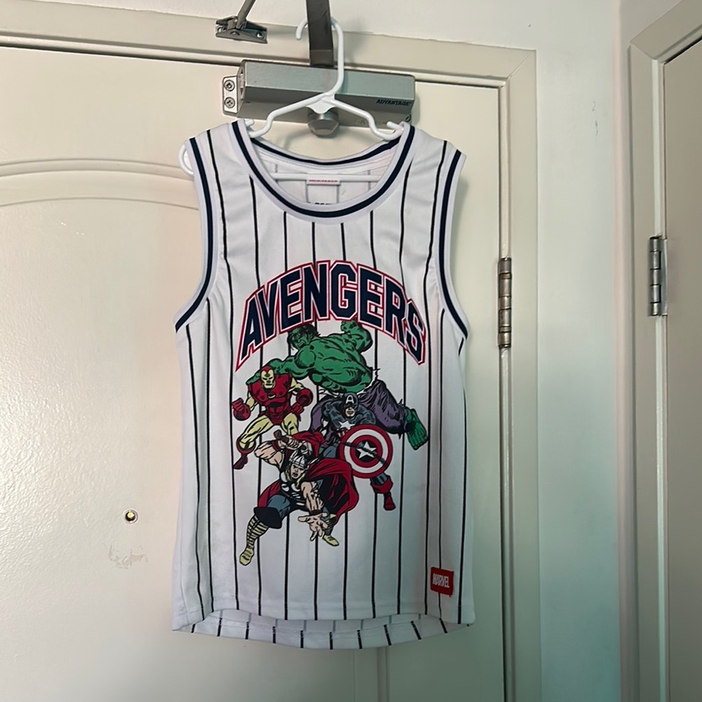 Marvel Avengers jersey White and Blue